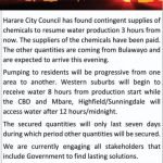 HARARE-WATER