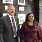 US-ambassador-to-Botswana-Craig-Cloud-and-Sadc-executive-secretary-Stergomena-Lawrence-Tax